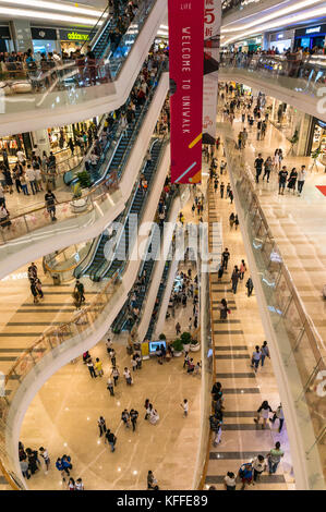 Wide angle view of grand opening of Uniwalk, a Chinese mega shopping ...