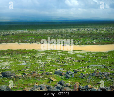 highland rocky plain East of Turkey near the town of Diyarbakir Stock Photo