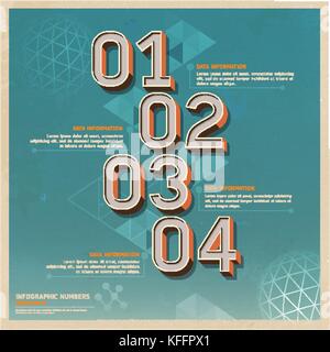 Retro color options banner on old paper background. Vector illustration. can be used for workflow layout, diagram, web design, infographics Stock Vector