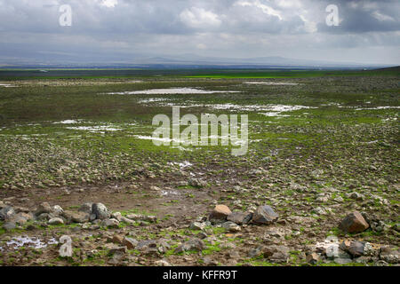 highland rocky plain East of Turkey near the town of Diyarbakir Stock Photo