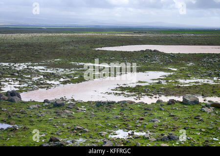 highland rocky plain East of Turkey near the town of Diyarbakir Stock Photo