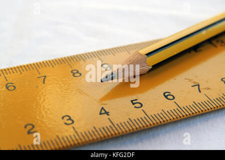 Pencil, Ruler, Tool, Measurement, Drawing, Measuring Instrument