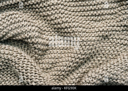 Light background of knitted textile for designers Stock Photo
