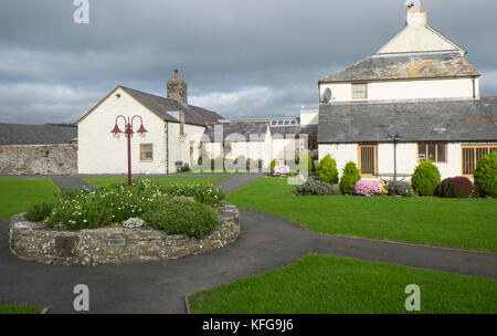 Luxury hotel that is situated on marshland in the Carmarthen Bay.The Corran Hotel and Spa resort,Laugharne,Carmarthenshire,Wales,UK,U.K.,Europe, Stock Photo