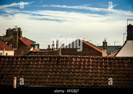 Rooftops of buildings, Southwold, Suffolk, UK Stock Photo