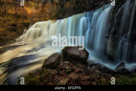 Sgwd Isaf Clun-gwyn Falls Stock Photo