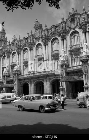 Black and white snapshots of La Havana, Cub Stock Photo