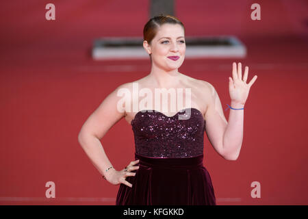 Rome, Italy. 28th Oct, 2017. Italian singer Noemi during the red carpet of the movie 'Stronger' with US actor Jake Gyllenhaal during the third day of the Rome Film Fest Credit: Matteo Nardone/Pacific Press/Alamy Live News Stock Photo
