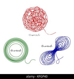 Thread Ball Vector thread, ball, vector, bobbin, concept, logo Stock Vector Image & Art ...