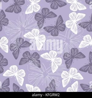 Seamless pattern with butterflies Stock Vector