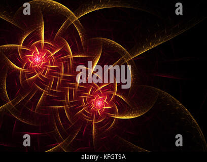 abstract fractal background a computer-generated illustration, fractal Stock Photo