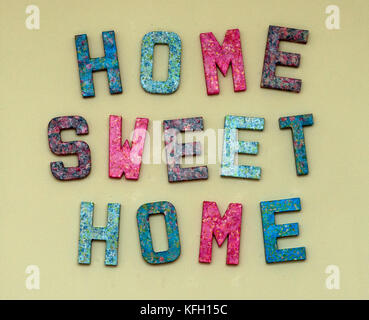 Home Sweet Home sign. Stock Photo