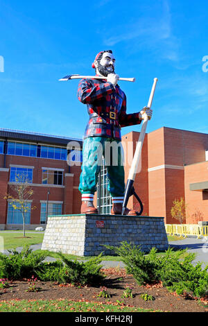 Statue of Paul Bunyan at Bangor, Maine, USA Stock Photo