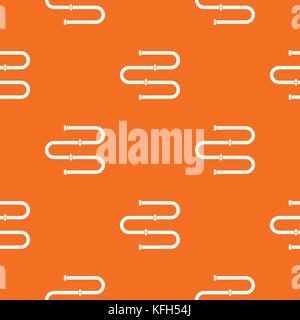 Heated towel rail pattern seamless Stock Vector