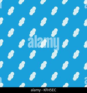 Sanitary napkin pattern seamless blue Stock Vector