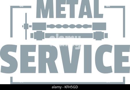 Craft service logo, simple gray style Stock Vector