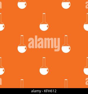 Chemical beaker pattern seamless Stock Vector