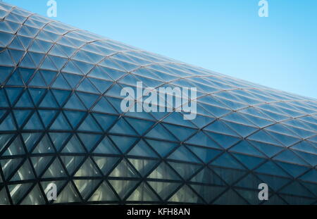 TBILISI, GEORGIA - OCTOBER 07,2017: Modern glass theater details in Tbilisi. Georgia Stock Photo