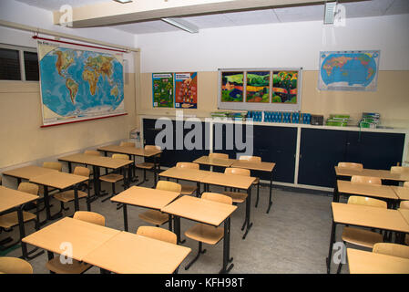 classroom in highschool,holland Stock Photo