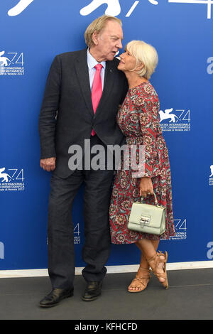 Donald Sutherland and Helen Mirren attend the photocall for The Leisure Seeker during the 74th Venice Film Festival in Venice, Italy. © Paul Treadway Stock Photo