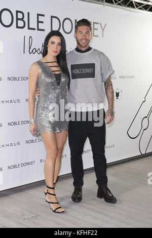 Noble Donkey Fashion Premiere - Arrivals  Featuring: Sergio Ramos, Pilar Rubio Where: Madrid, Spain When: 28 Sep 2017 Credit: Oscar Gonzalez/WENN.com Stock Photo