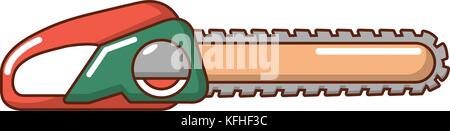 Chainsaw icon, cartoon style Stock Vector