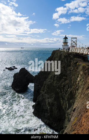Point Bonita Lighthouse, Golden Gate National Recreation Area, Marin County, California, USA Stock Photo