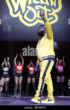 Atlanta, GA, USA. 28th Oct, 2017. Rick Ross pictured at Wild N Out Live at The Infinite Energy Center in Atlanta, Georgia on October 28, 2017. Credit: Walik Goshorn/Media Punch/Alamy Live News Stock Photo