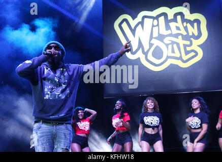 Atlanta, GA, USA. 28th Oct, 2017. Wale pictured at Wild N Out Live at The Infinite Energy Center in Atlanta, Georgia on October 28, 2017. Credit: Walik Goshorn/Media Punch/Alamy Live News Stock Photo