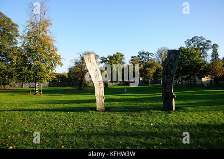 Burghley Park, UK. 29th Oct, 2017. The Sculpture Gardens entrance amongst the autumn colours in Burghley Park, Stamford, Lincolnshire. Credit: Jonathan Clarke/Alamy Live News Stock Photo