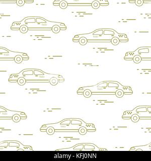 Taxi pattern. Design for announcement, advertisement, banner or print. Stock Vector