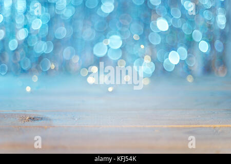 Blurred Christmas background with lights Stock Photo