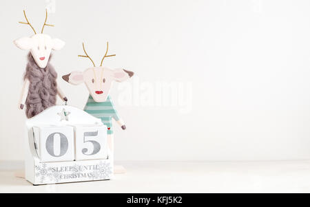 December Save the Date calendar for Christmas. Displays number of sleeps/days until christmas. Great for using in social media campaigns. Stock Photo