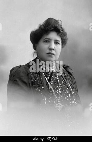 Portrait of Judith Gauthier (1845-1917), French poet and daughter of Théophile Gautier (1811-1872).  c.1955    Photo Taponier Photo12.com - Coll. Taponier credit:Photo12/Coll. Taponier Stock Photo