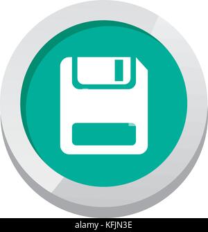 save button vector icon modern illustration Stock Vector Image & Art ...