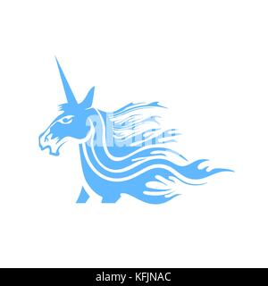 Cute Magical Unicorn Head Stock Vector