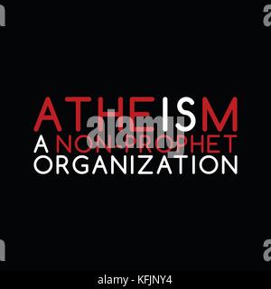 atheism theme - against religious ignorance campaign - vector art Stock Vector