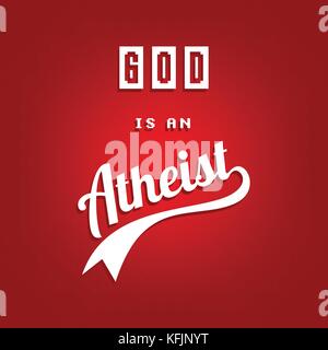 atheism theme - against religious ignorance campaign - vector art Stock Vector