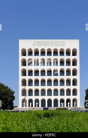 The Palazzo della Civilta Italiana known as the square colosseum Colesseo Quadrato EUR Rome Italy. Currently the headquarters of Fendi Stock Photo Alamy