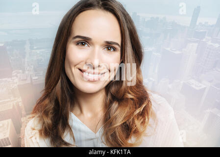 Portrait of an attractive nice businesswoman Stock Photo