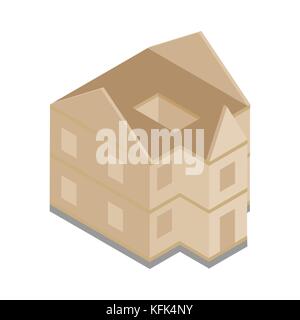 house foundation structure isometric icon vector illustration Stock ...