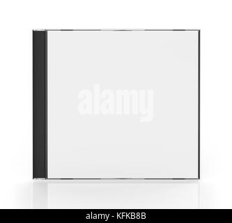 Blank CD Case Isolated Stock Photo