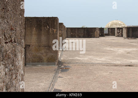 Submarine base in Saint-Nazaire (France). Stock Photo