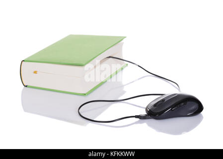 Online education concept. Isolated on white background Stock Photo