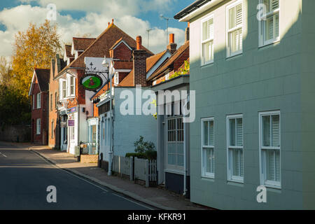 Autumn afternoon in Hurstpierpoint, West Sussex, England. Stock Photo