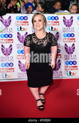 Ellie Simmonds attending The Pride of Britain Awards 2017, at Grosvenor House, Park Street, London. Picture Date: Monday 30 October. Photo credit should read: Ian West/PA Wire Stock Photo