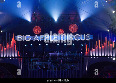 New York, USA. 29th Oct, 2017. New York, NY - October 29, 2017: Atmosphere at Big Apple Circus opening night at Lincoln Center Damrosch Park Credit: lev radin/Alamy Live News Stock Photo