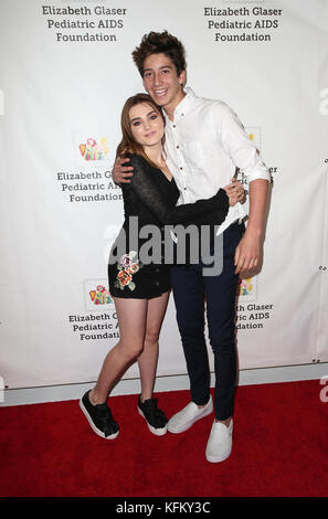 Culver City, California, USA. 29th Oct, 2017. Meg Donnelly, Milo Jacob Manheim, at The Elizabeth Glaser Pediatric AIDS Foundation's 28th Annual 'A Time For Heroes' Family Festival At Smashbox Studios in Culver City, California on October 29, 2017. Credit: Faye Sadou/MediaPunch Credit: MediaPunch Inc/Alamy Live News Stock Photo