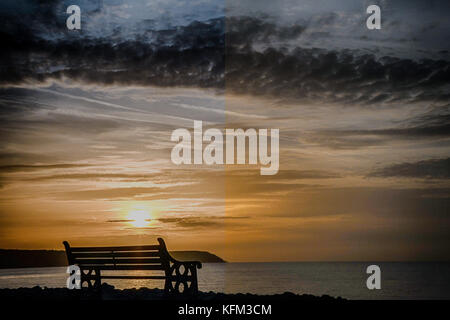 Aberaeron Harbour, Aberaeron, Ceredigion West Wales UK Monday 30th of October 2017 UK Weather Loverly end to the day in Aberaeron Harbour. Credit: andrew chittock/Alamy Live News Stock Photo