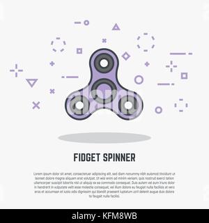 Fidget spinner illustration Stock Vector